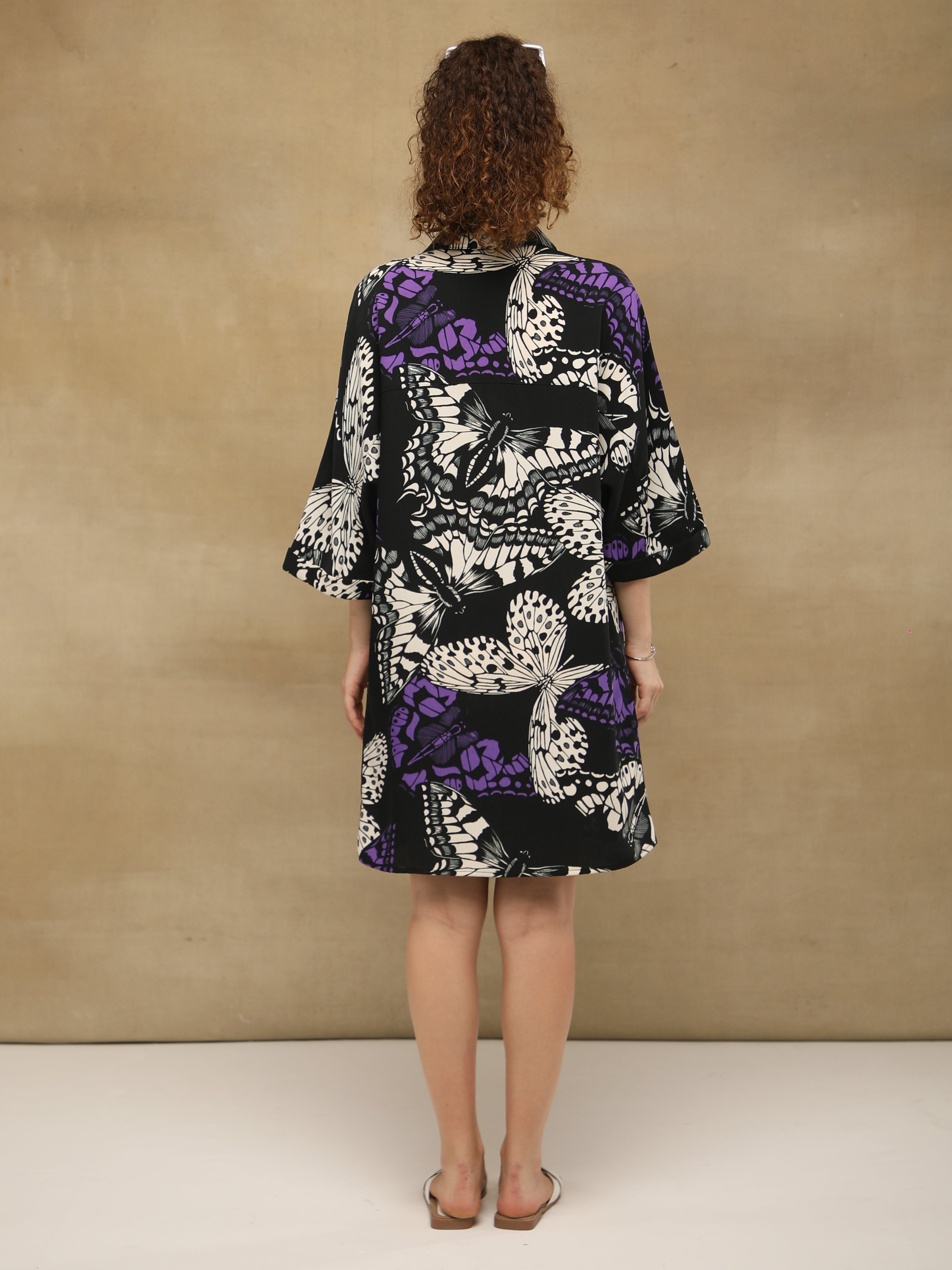 Butterfly Shirt Dress