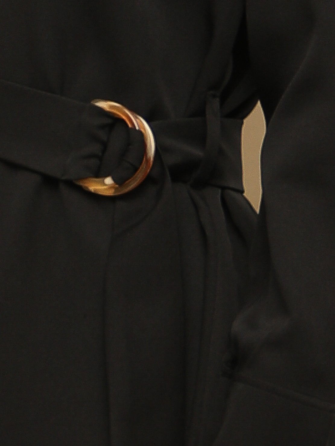 Rhinestone Black Dress With Belt