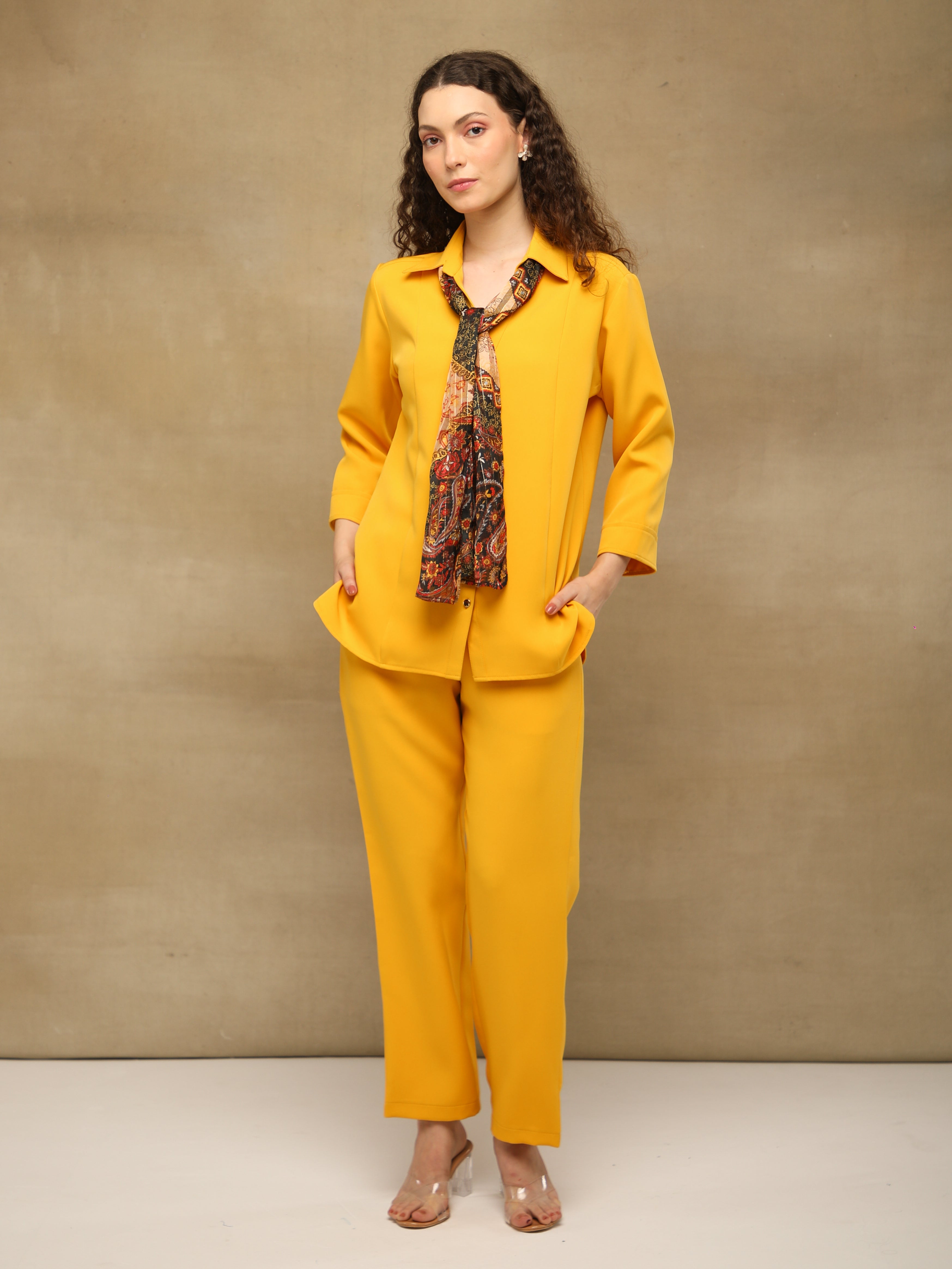 Mango Printed Scarf Co-ord Set