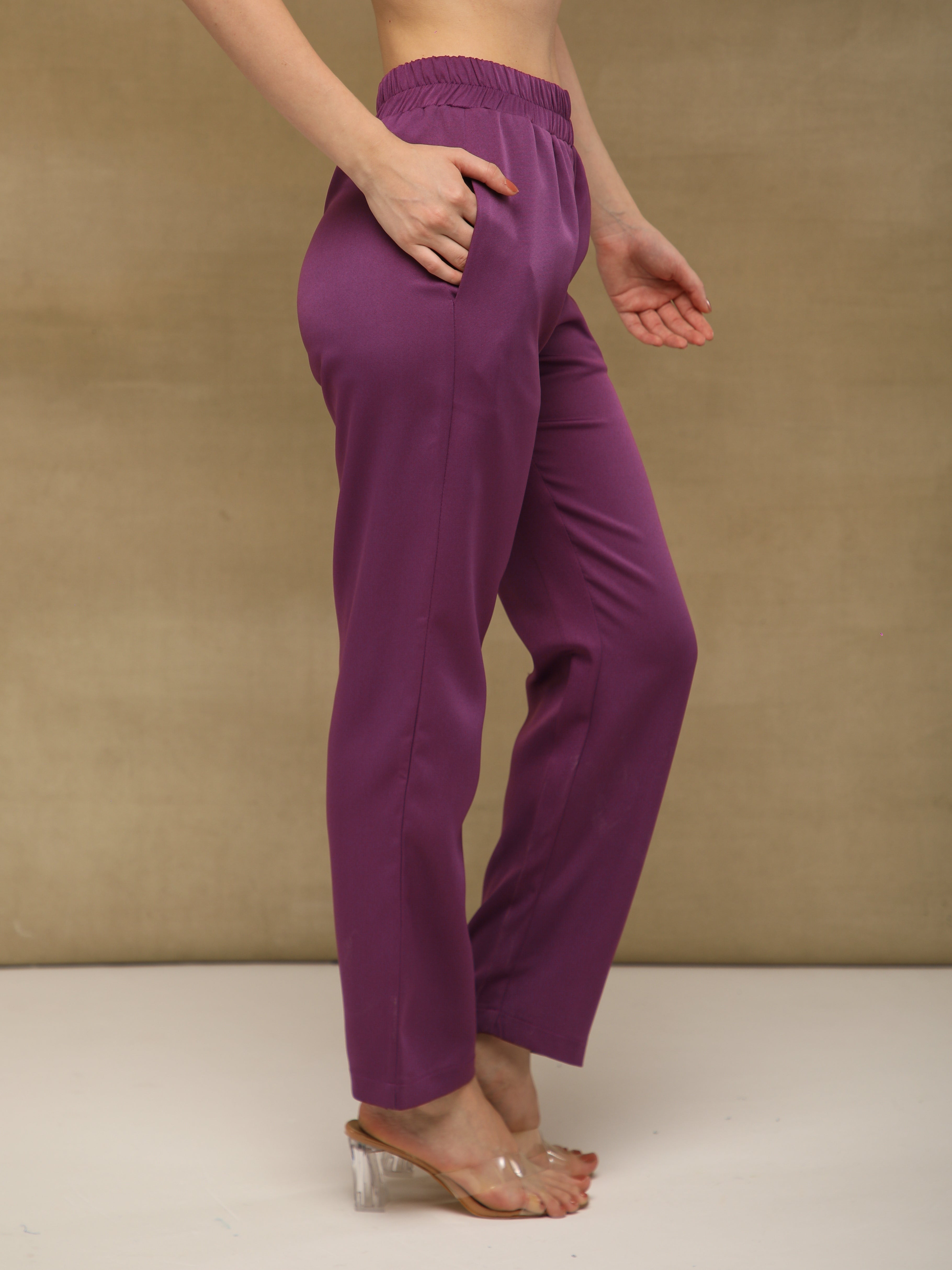 Purple Printed Scarf Co-ord Set
