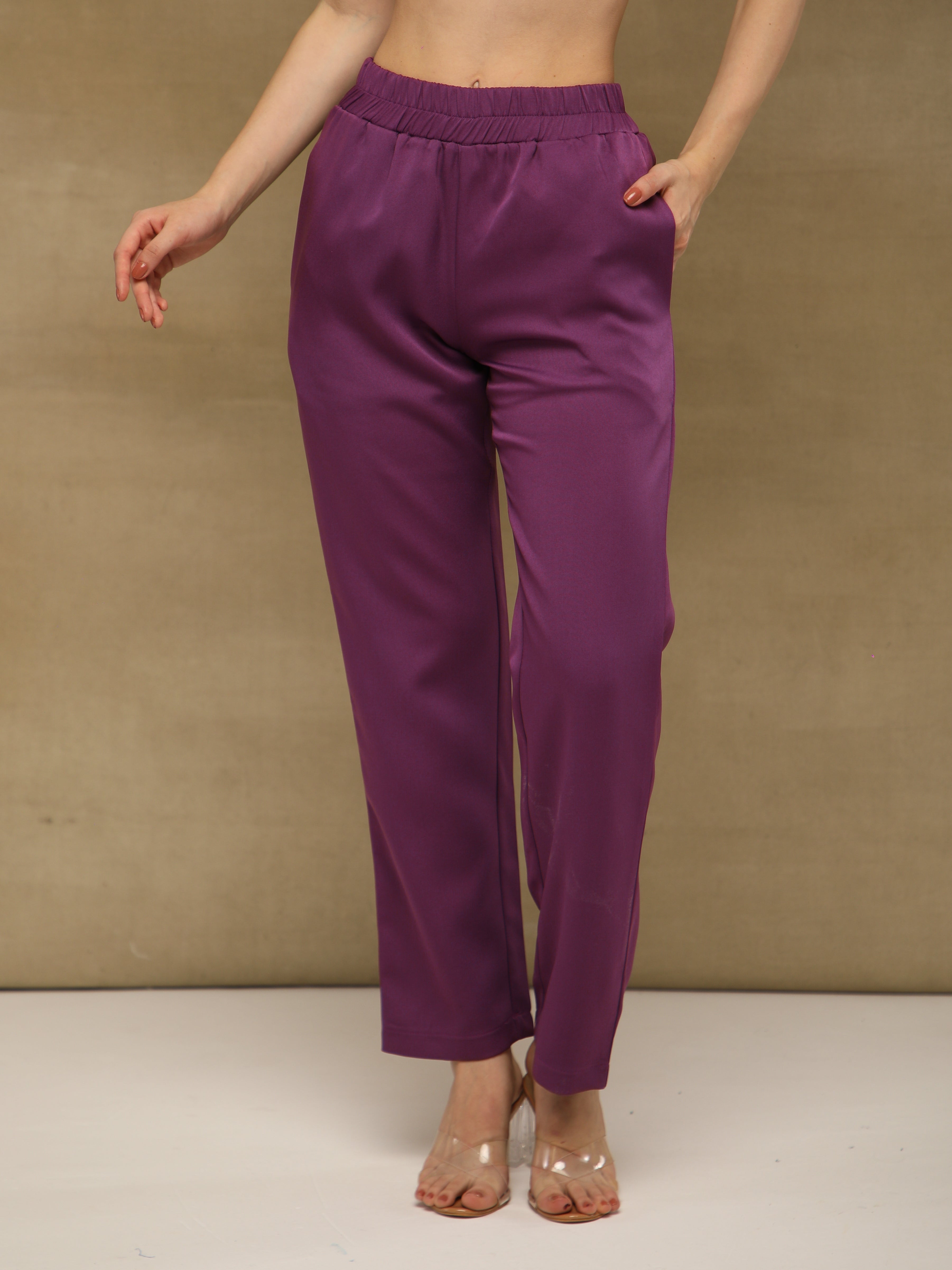 Purple Printed Scarf Co-ord Set
