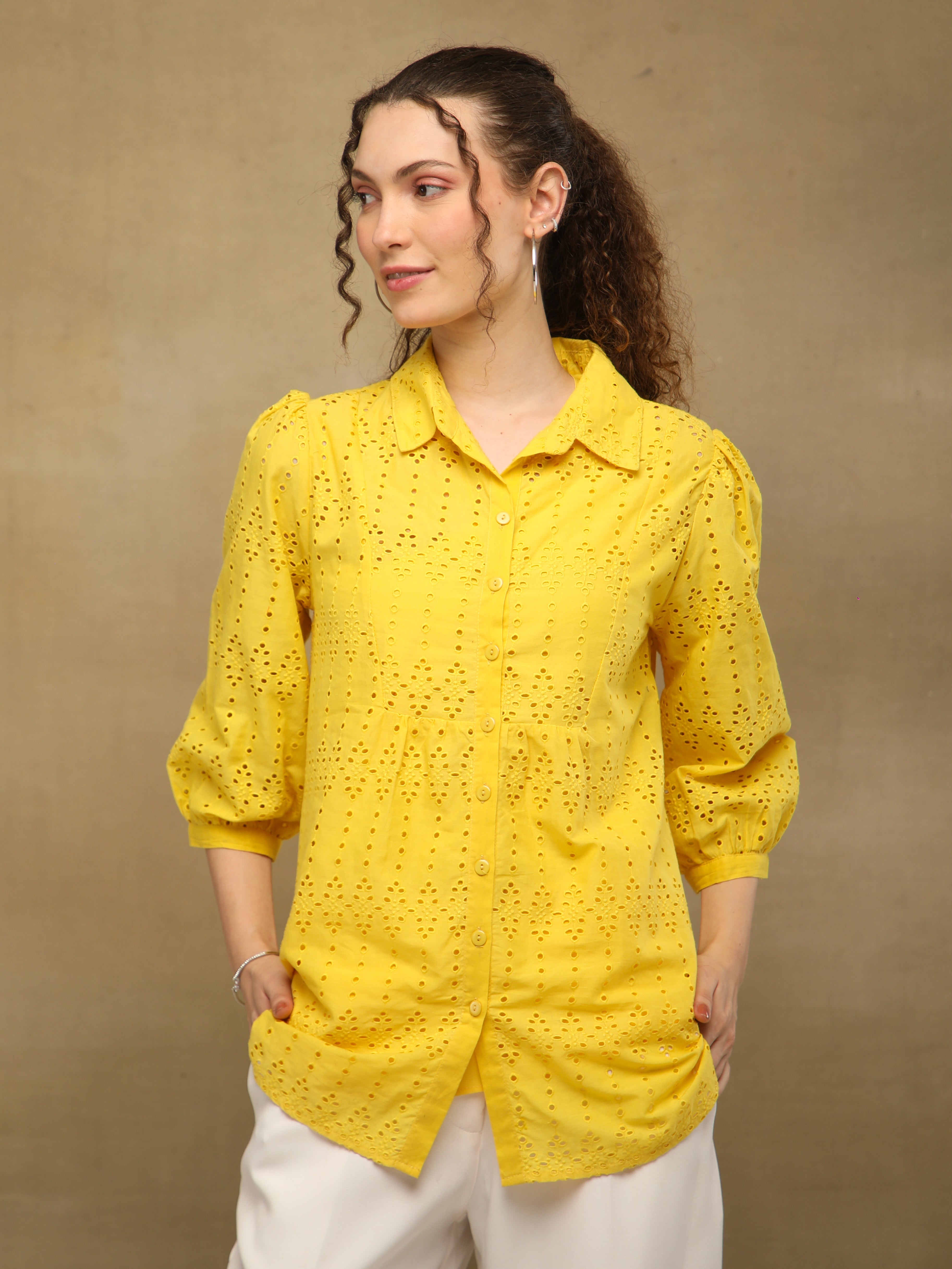 Sunshine Schiffli Shirt