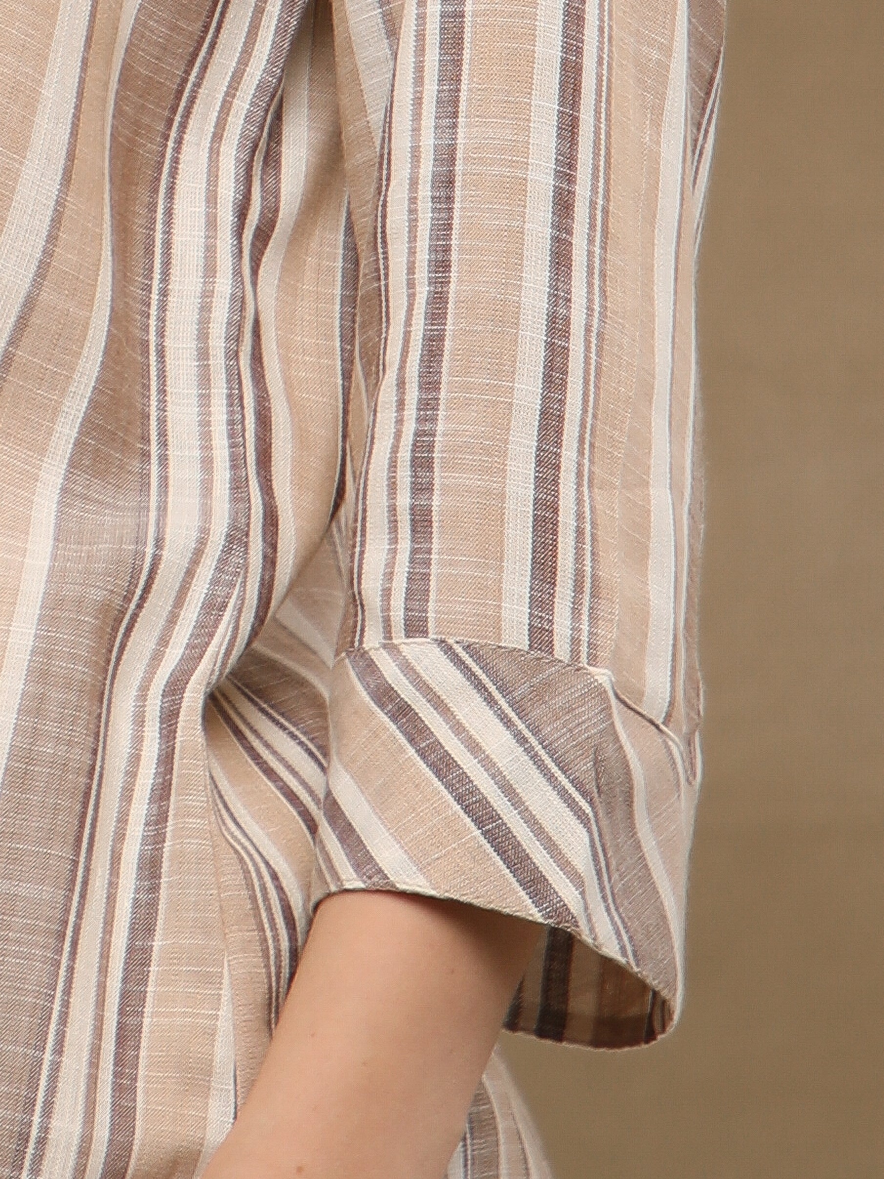 Sand Stripe Cotton Shirt