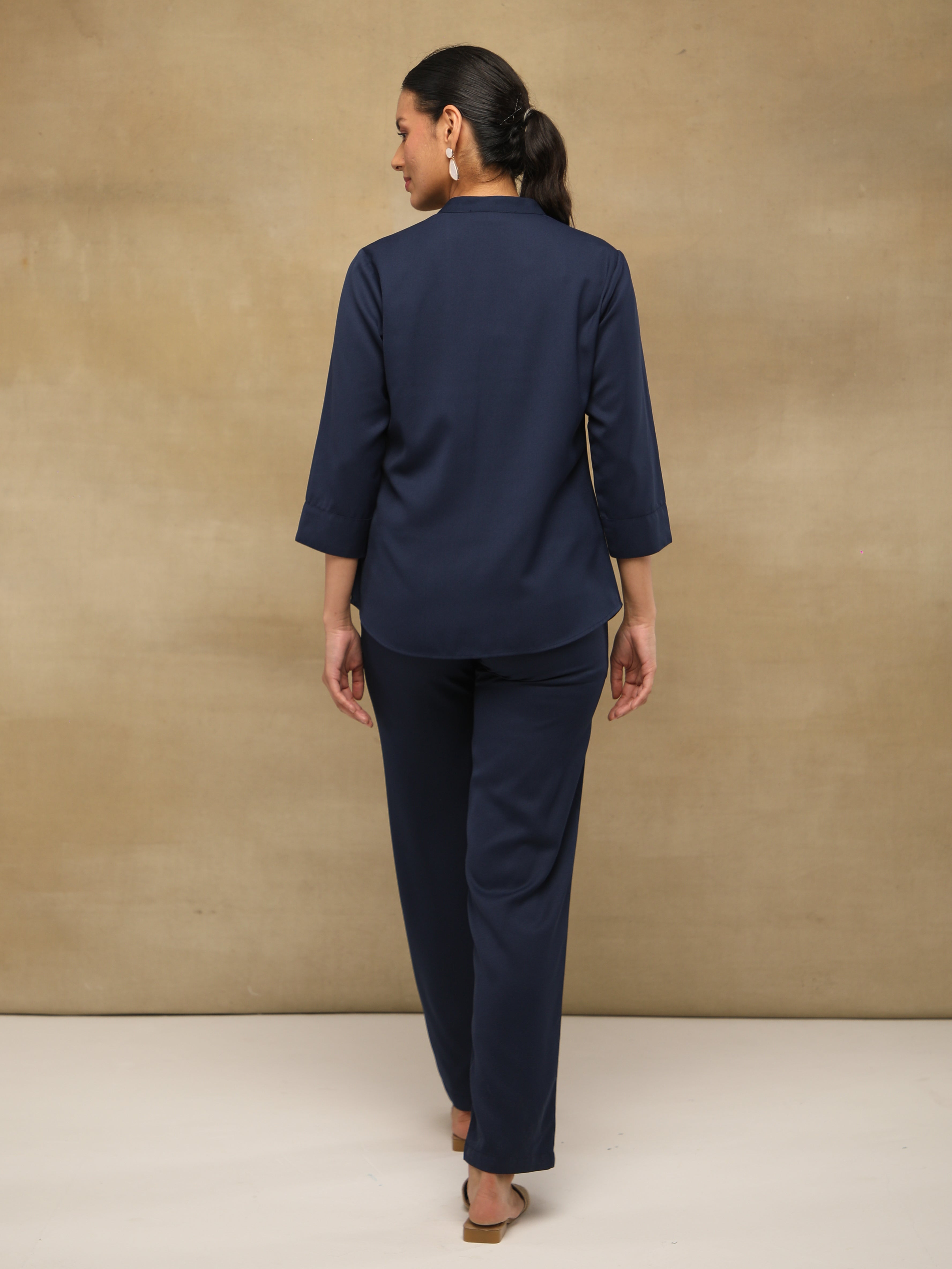 Navy Scattered Motif Co-ord Set