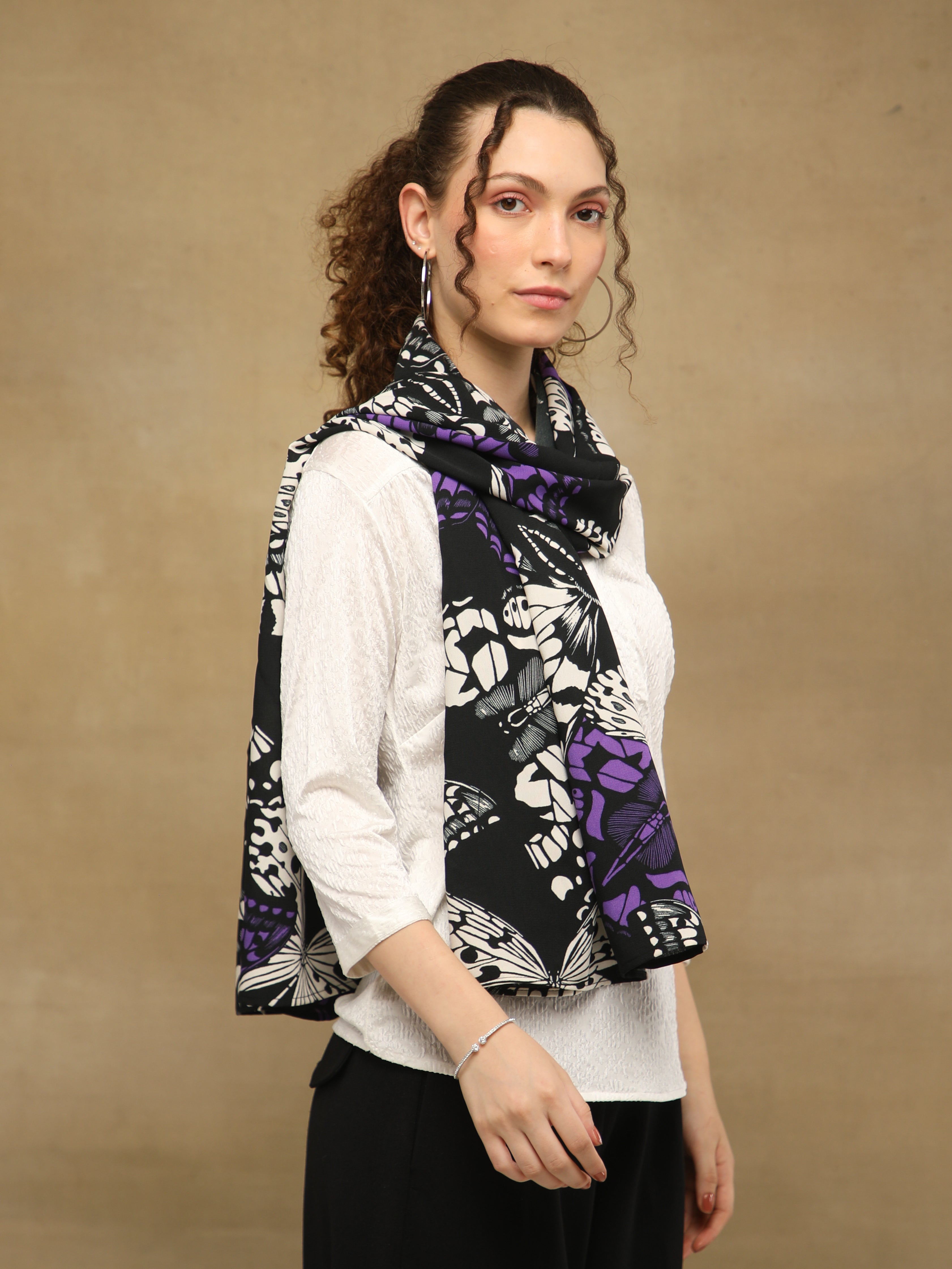 Midnight Bloom Scarf