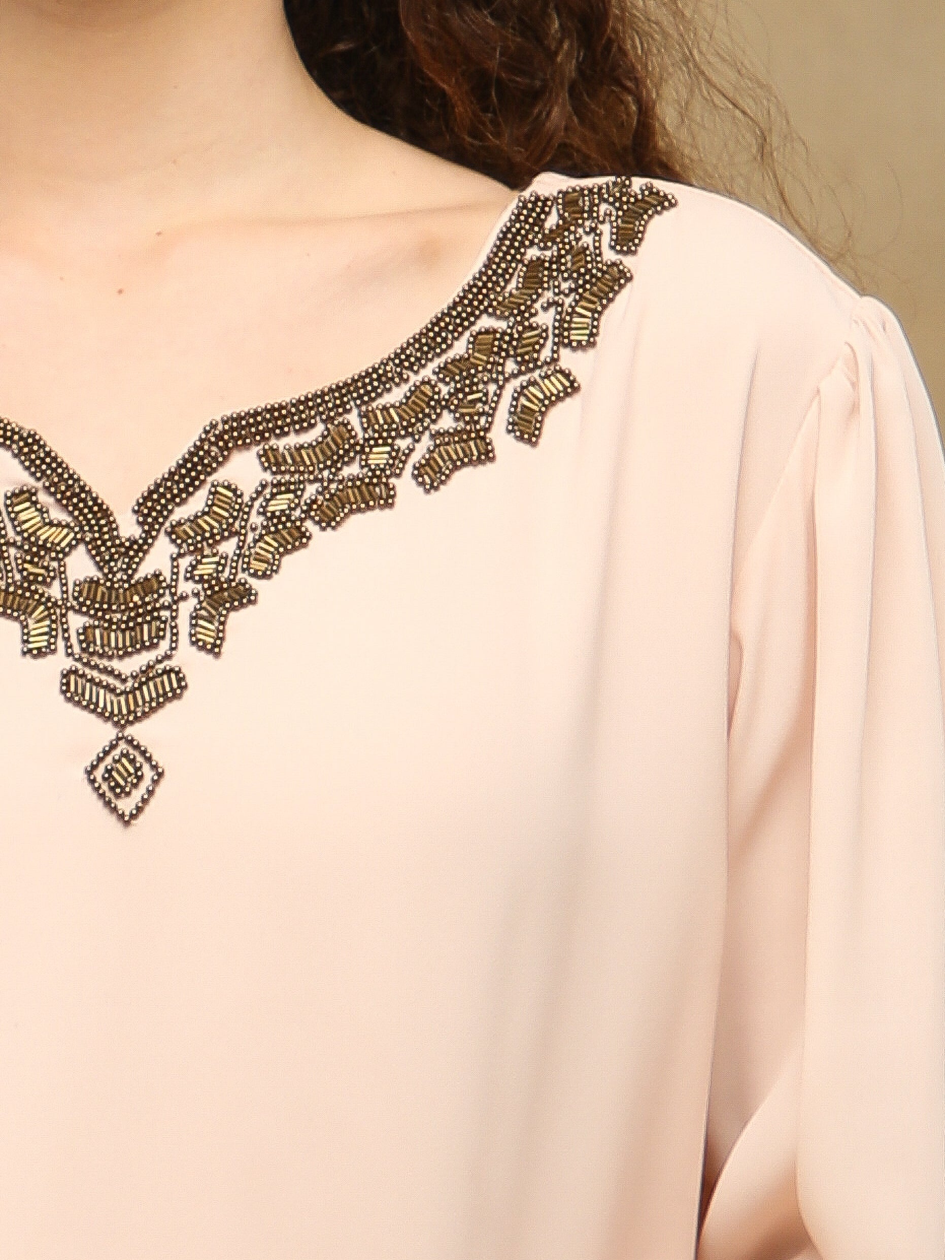 Copper Outline Peach Top