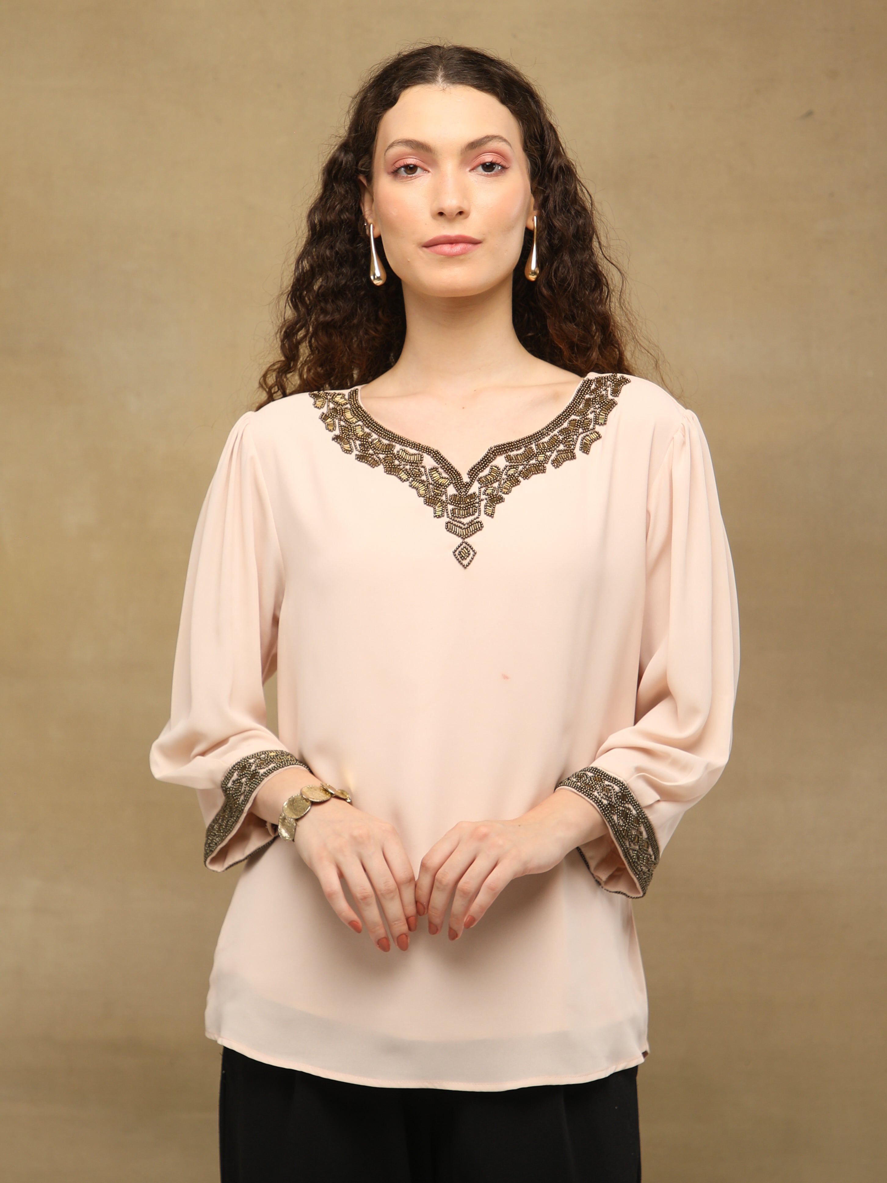 Copper Outline Peach Top