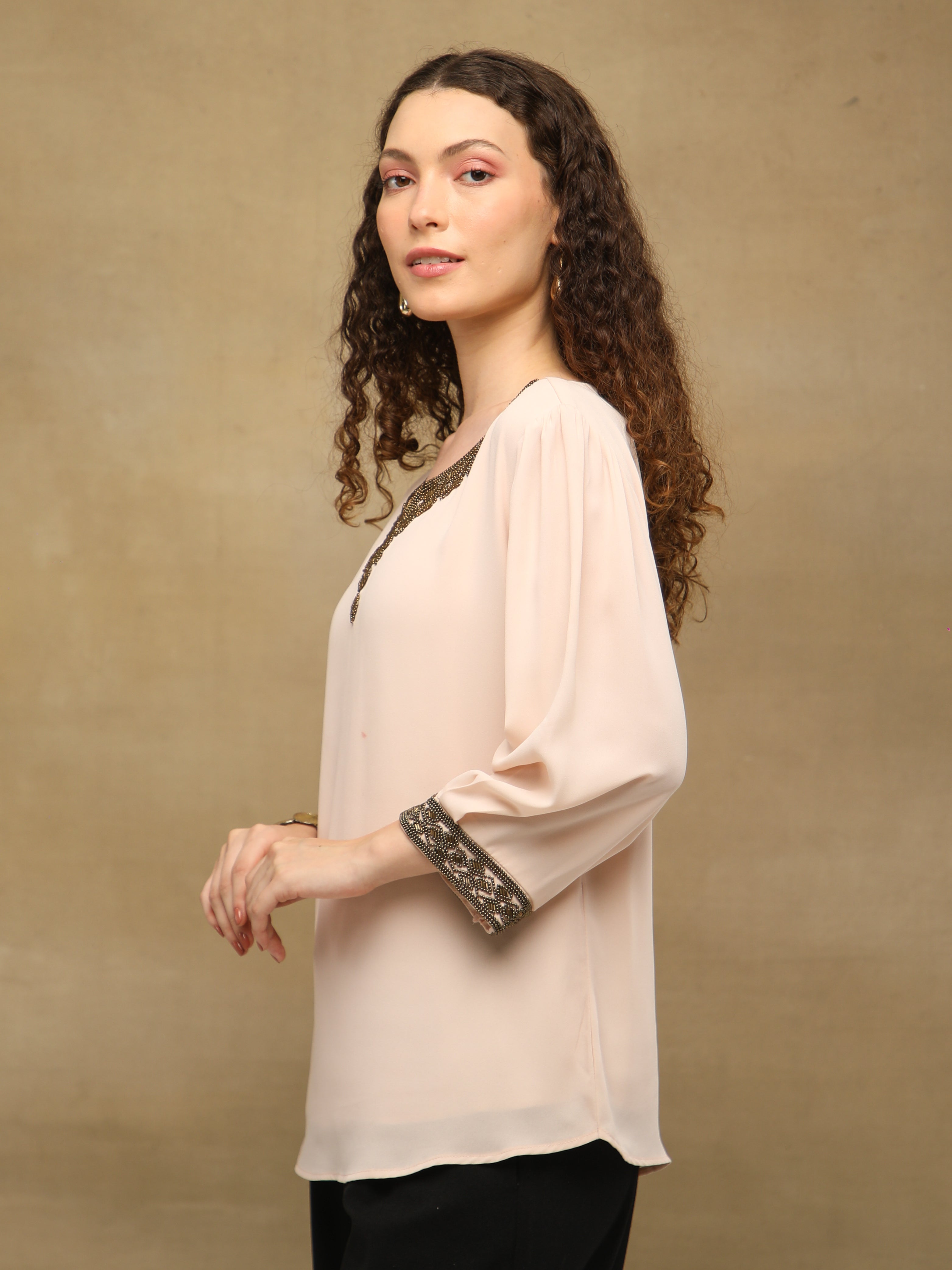 Copper Outline Peach Top