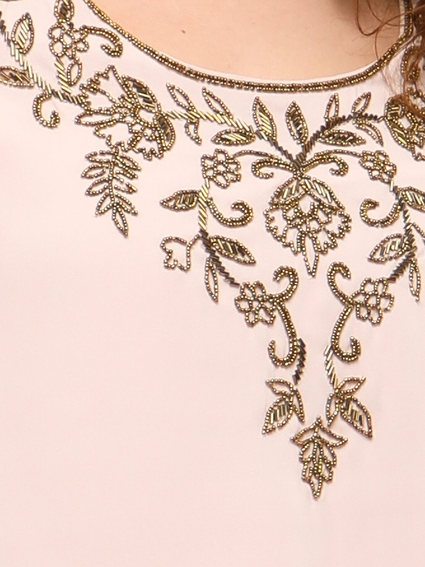 Blush Drape Embroidered Top
