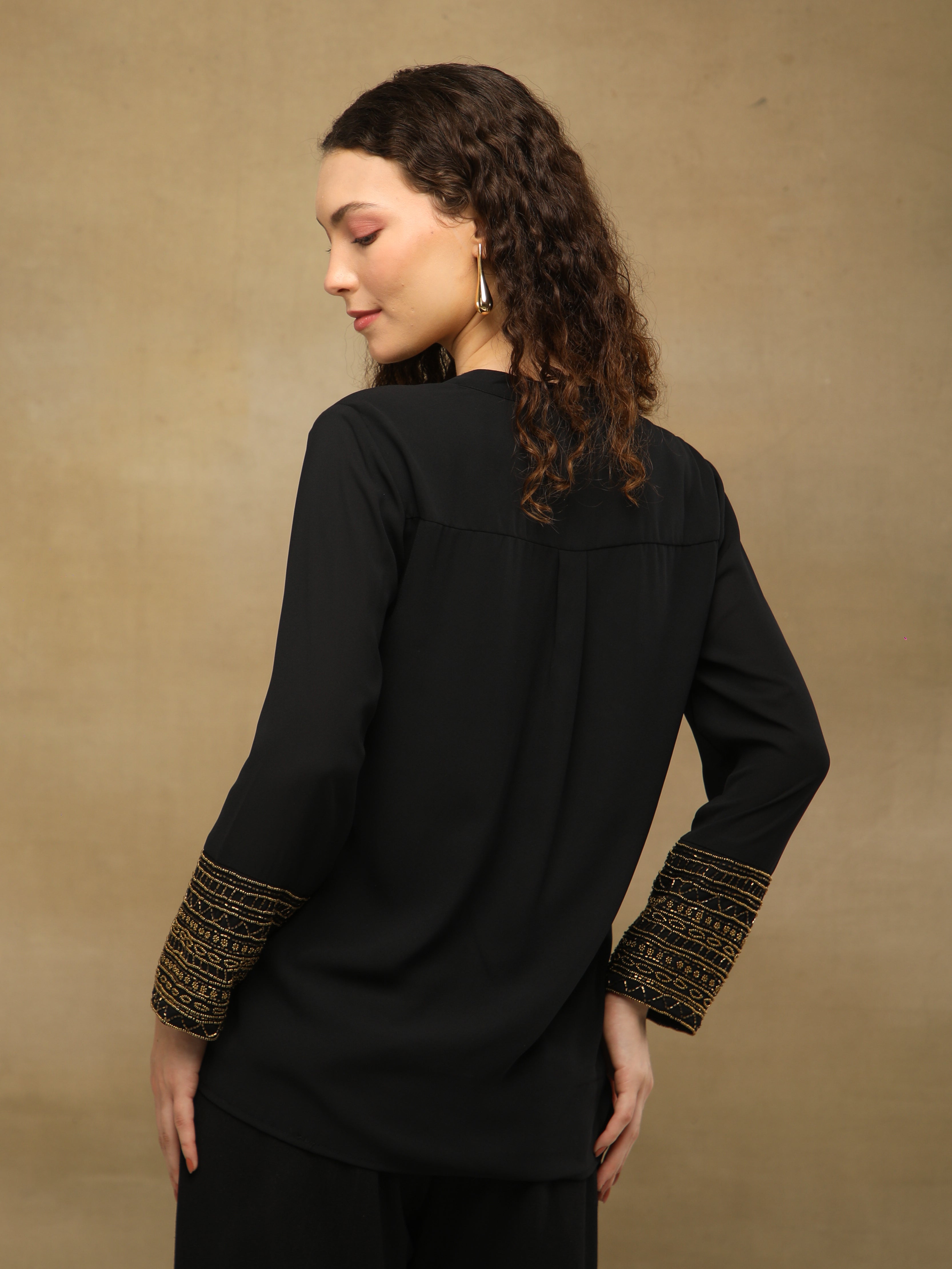 Black Embellished Top