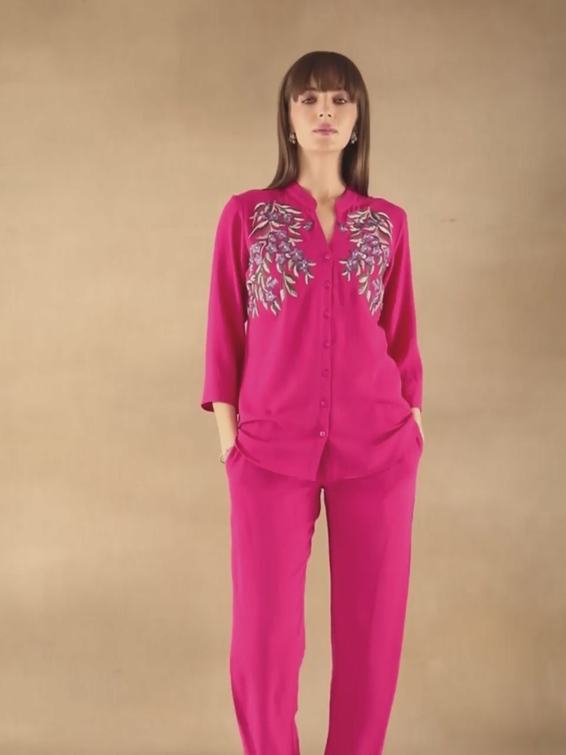 Magenta Blossom Shirt