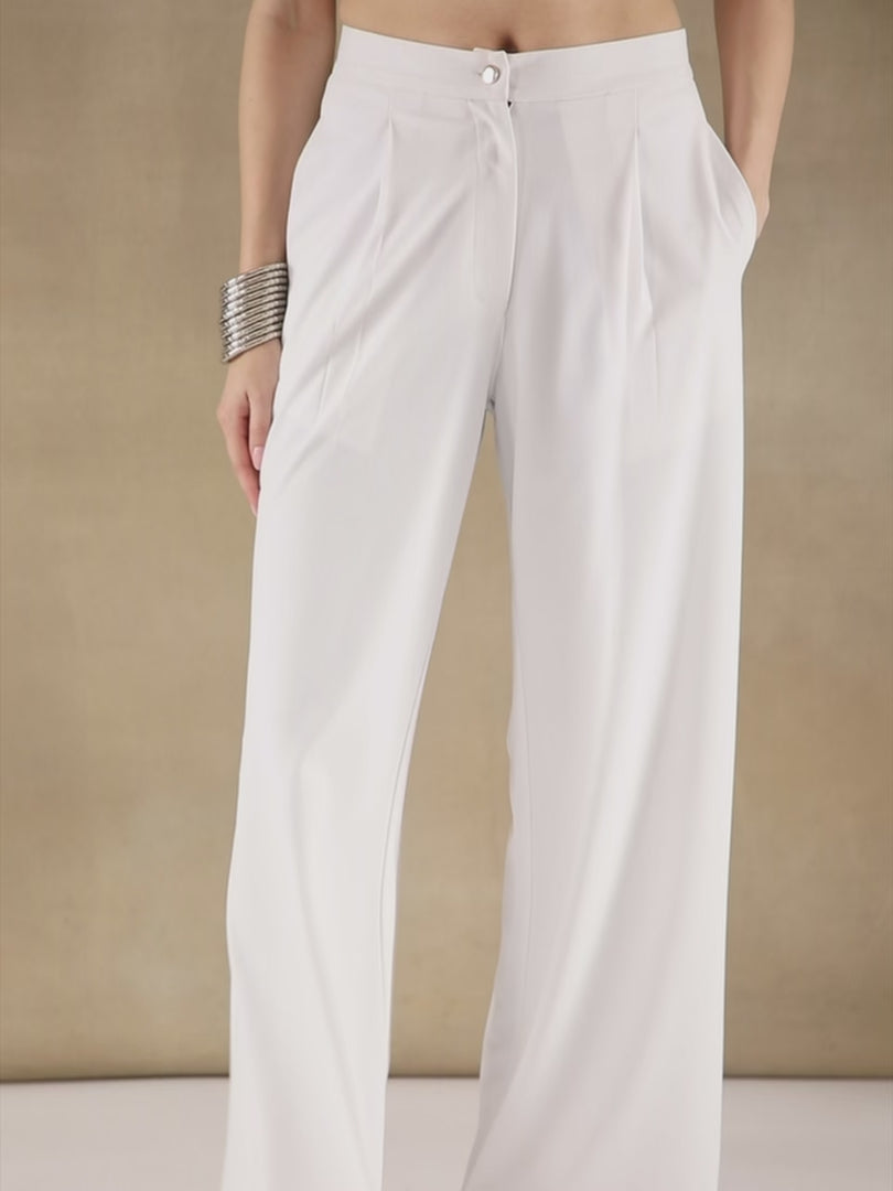 Ivory Tailored Trousers