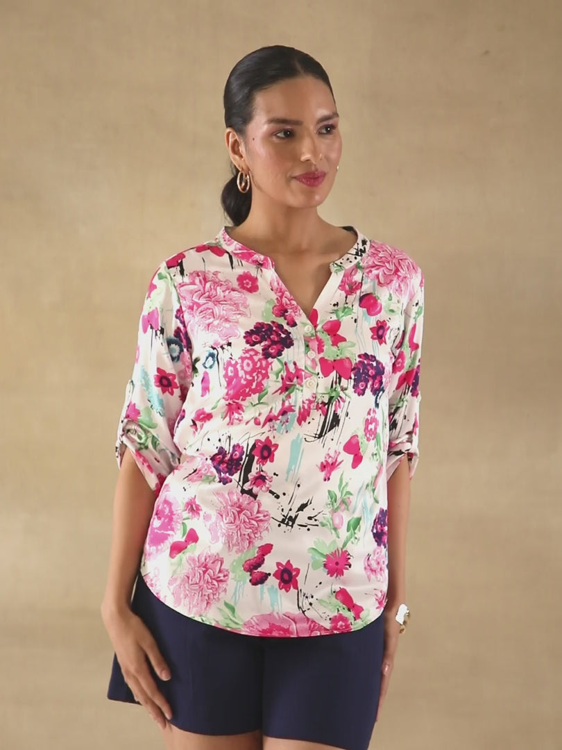 Blossom Pink Satin Top