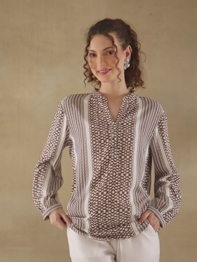 Brown Mist Top