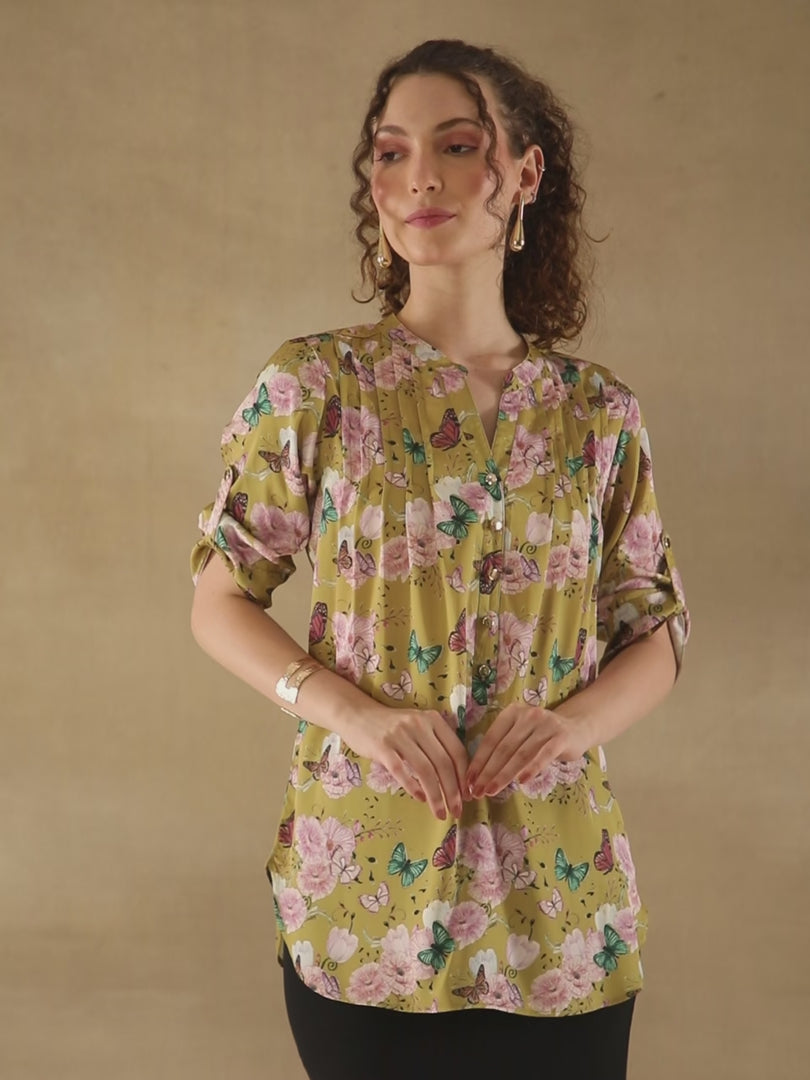 Meadow Pin tuck Top