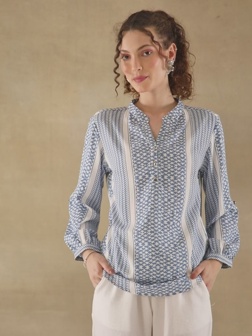 Sky Blue Mist Top