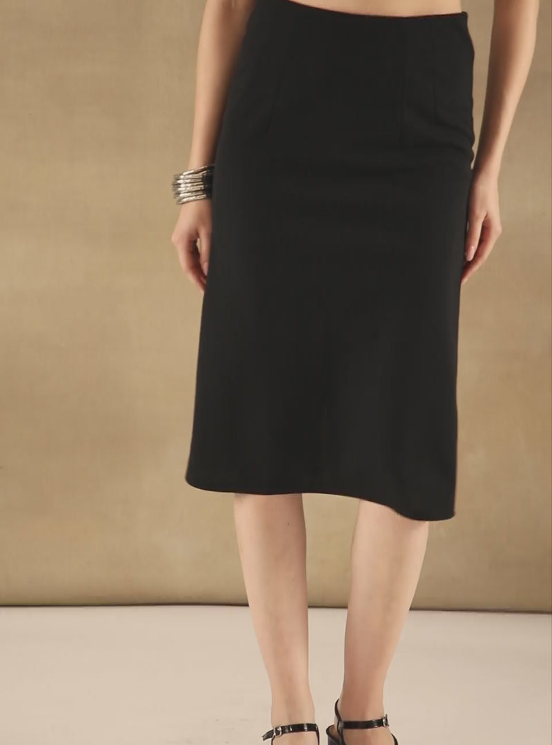 Black Midi Skirt